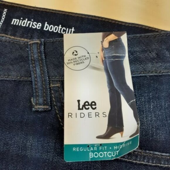 Lee Riders Women's Midrise Bootcut Jean, Nightfall, 18 Medium - Picture 9 of 12